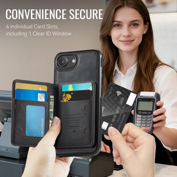 Funda para teléfono CaseMe Me80 Series con cartera desmontable, magnética, RFID y de piel vegana., For iPhone 17e / 16e, For iPhone 17 Pro Max, For iPhone 17 Pro, For iPhone 17, For iPhone Air, For iPhone 16 Pro Max, For iPhone 16 Pro, For iPhone 16 Pl...
