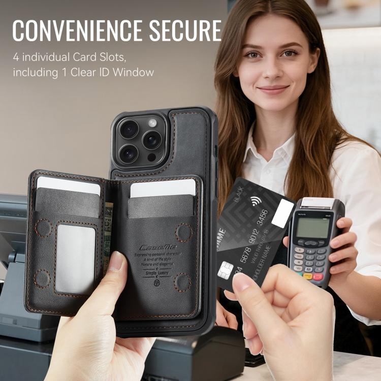 Funda para teléfono CaseMe Me80 Series con cartera desmontable, magnética, RFID y de piel vegana., For iPhone 15 Pro Max, For iPhone 15 Pro, For iPhone 15 Plus / 14 Plus, For iPhone 15, For iPhone 14, For iPhone 14 Pro, For iPhone 14 Pro Max           ...