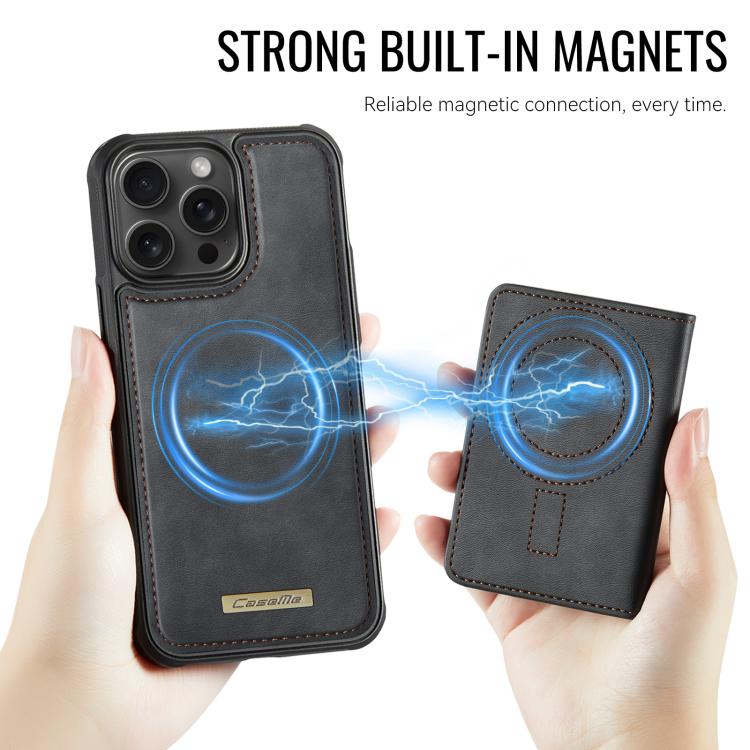 Funda para teléfono CaseMe Me80 Series con cartera desmontable, magnética, RFID y de piel vegana., For iPhone 15 Pro Max, For iPhone 15 Pro, For iPhone 15 Plus / 14 Plus, For iPhone 15, For iPhone 14, For iPhone 14 Pro, For iPhone 14 Pro Max           ...