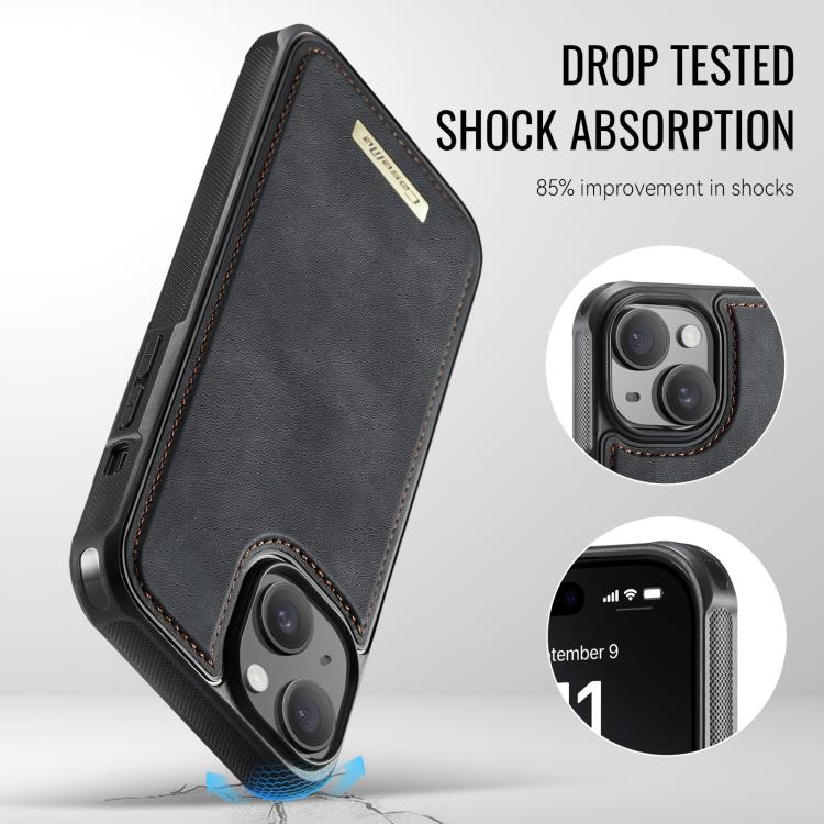 Funda para teléfono CaseMe Me80 Series con cartera desmontable, magnética, RFID y de piel vegana., For iPhone 13, For iPhone 12 / 12 Pro, For iPhone 12 Pro Max, For iPhone 11 Pro Max, For iPhone 11, For iPhone 11 Pro