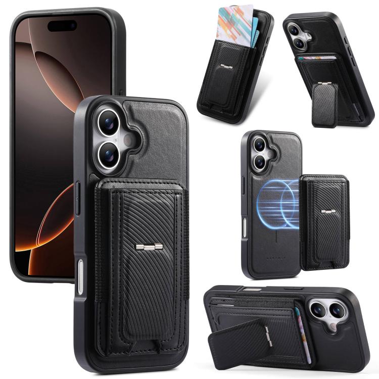 Funda CaseNeo Fold Holder Retro con bolsa elástica para tarjetas y parte trasera magnética para teléfono., For iPhone 18 Pro / 17 Pro, For iPhone 18 Pro Max / 17 Pro Max, For iPhone 17e / 16e, For iPhone 17, For iPhone Air, For iPhone 16 Pro Max       ...