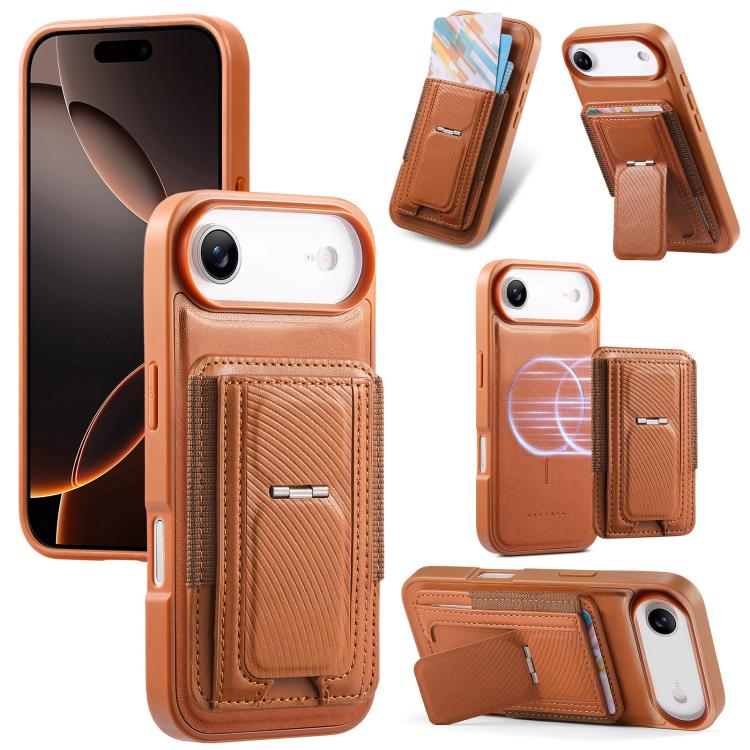 Funda CaseNeo Fold Holder Retro con bolsa elástica para tarjetas y parte trasera magnética para teléfono., For iPhone 18 Pro / 17 Pro, For iPhone 18 Pro Max / 17 Pro Max, For iPhone 17e / 16e, For iPhone 17, For iPhone Air, For iPhone 16 Pro Max       ...