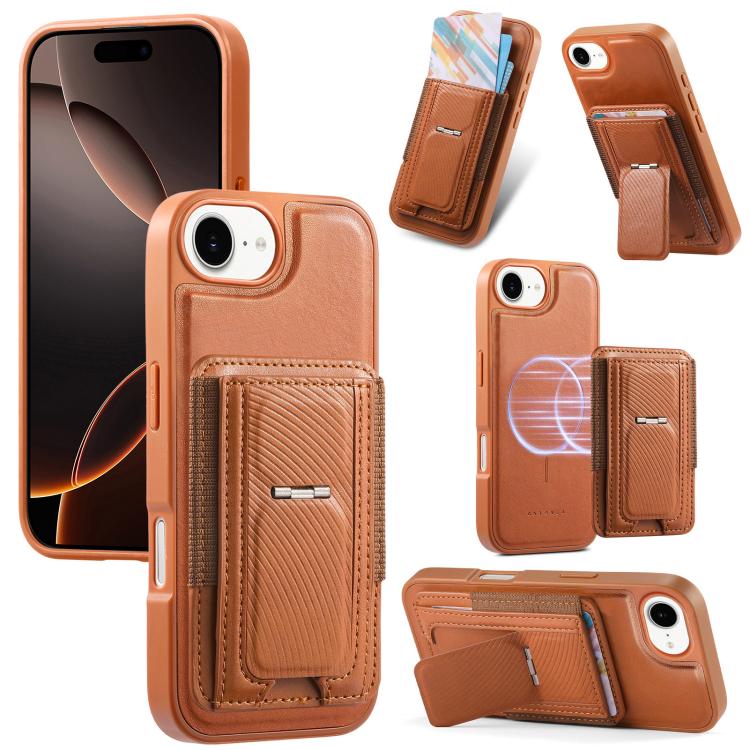 Funda CaseNeo Fold Holder Retro con bolsa elástica para tarjetas y parte trasera magnética para teléfono., For iPhone 18 Pro / 17 Pro, For iPhone 18 Pro Max / 17 Pro Max, For iPhone 17e / 16e, For iPhone 17, For iPhone Air, For iPhone 16 Pro Max       ...