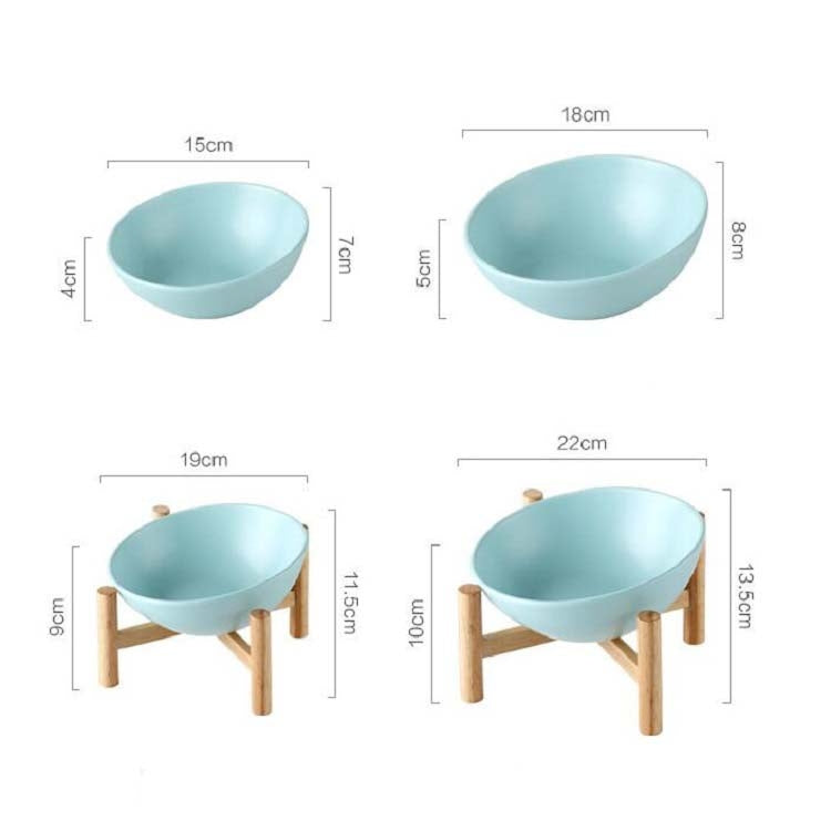 Tazón de comida para perros y gatos Tazón de cerámica para mascotas, 15cm/300ml Bowl, 18cm/600ml Bowl