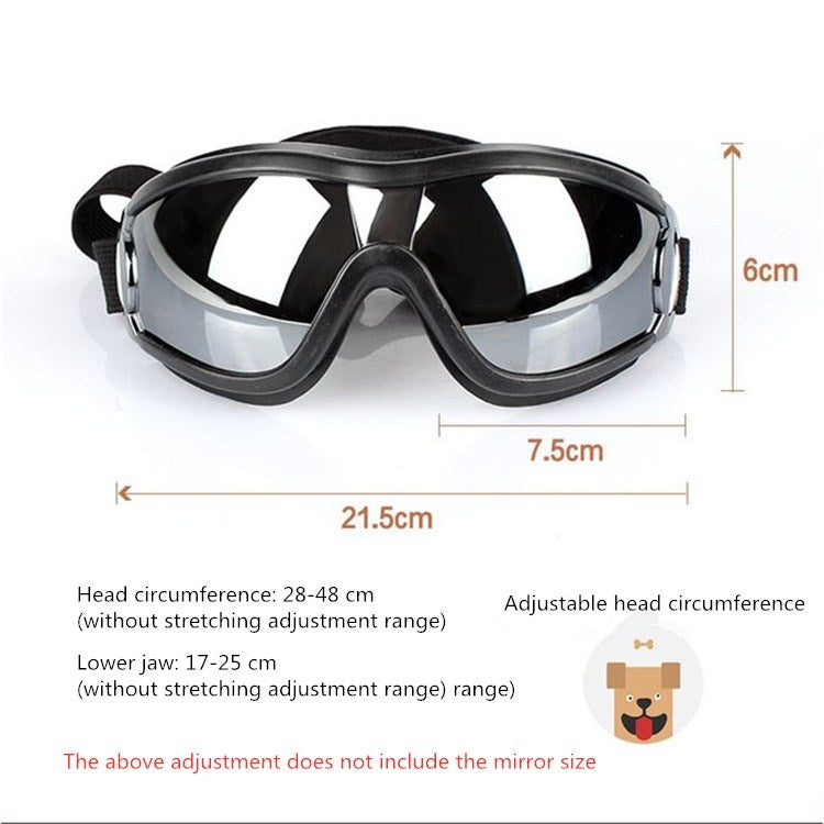 Gafas para mascotas, gafas para perros grandes, impermeables, a prueba de viento, protector solar, protección UV, Sunscreen UV Glasses