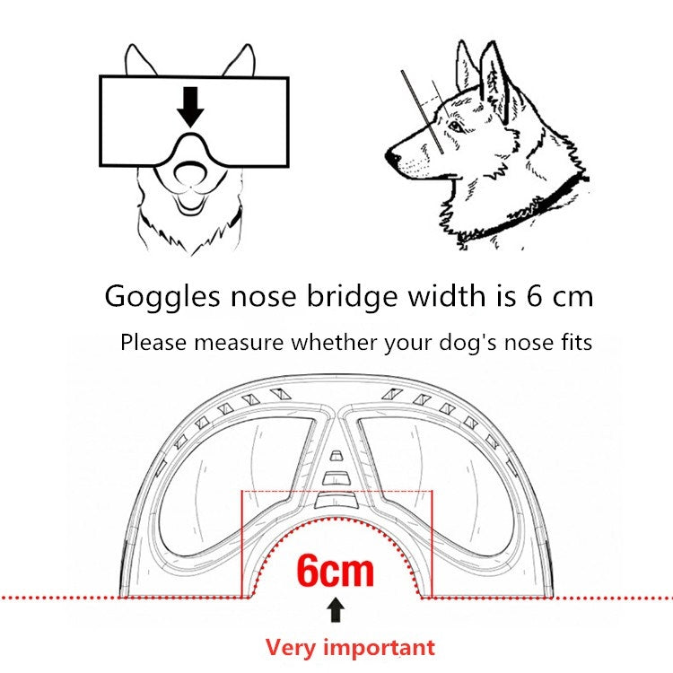 Gafas con máscara para mascotas, gafas de montura suave impermeables y a prueba de nieve, suministros para perros, gafas de sol