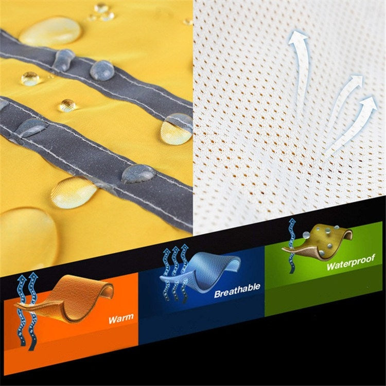 Impermeable reflectante plegable con capucha para mascotas, ropa impermeable para perros, S, M, L, XL, XXL