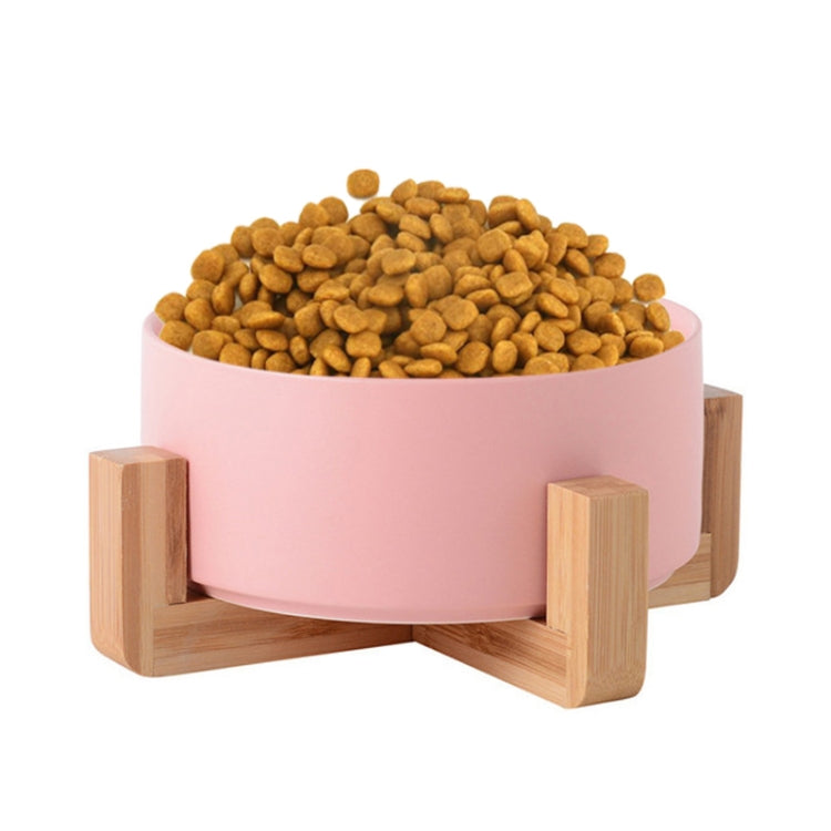 Cuenco para gatos, olla para perros, cuenco de cerámica para mascotas, 13cm/400ml Single Bowl, 13cm/400ml Single Bowl With Wooden Stand, 13cm/400ml Double Bowl With Wooden Stand, 15.5cm/850ml Single Bowl, 15.5cm/850ml Single Bowl With Wooden Stand