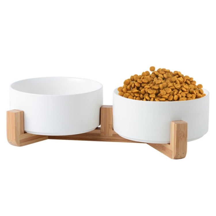Cuenco para gatos, olla para perros, cuenco de cerámica para mascotas, 13cm/400ml Single Bowl, 13cm/400ml Single Bowl With Wooden Stand, 13cm/400ml Double Bowl With Wooden Stand, 15.5cm/850ml Single Bowl, 15.5cm/850ml Single Bowl With Wooden Stand