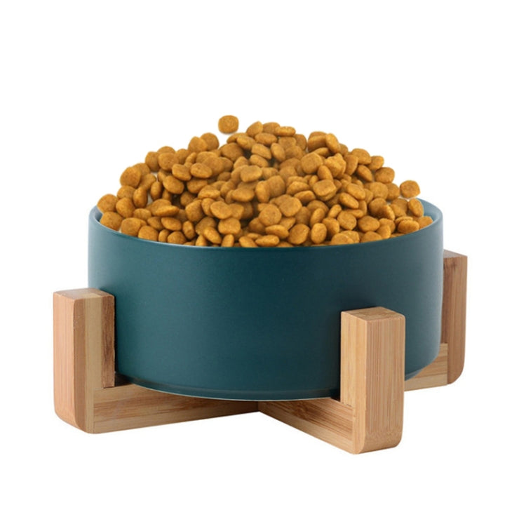 Cuenco para gatos, olla para perros, cuenco de cerámica para mascotas, 13cm/400ml Single Bowl, 13cm/400ml Single Bowl With Wooden Stand, 13cm/400ml Double Bowl With Wooden Stand, 15.5cm/850ml Single Bowl, 15.5cm/850ml Single Bowl With Wooden Stand