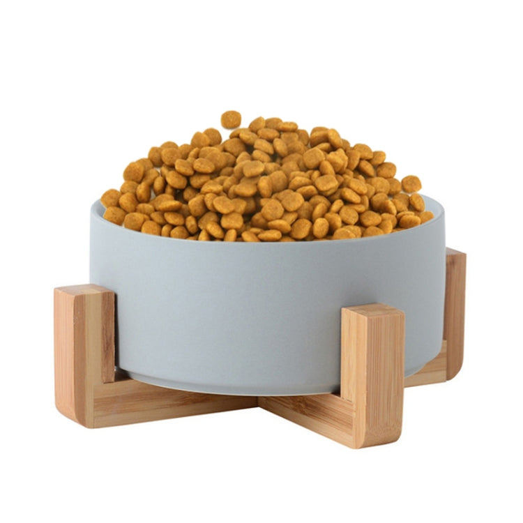 Cuenco para gatos, olla para perros, cuenco de cerámica para mascotas, 13cm/400ml Single Bowl, 13cm/400ml Single Bowl With Wooden Stand, 13cm/400ml Double Bowl With Wooden Stand, 15.5cm/850ml Single Bowl, 15.5cm/850ml Single Bowl With Wooden Stand