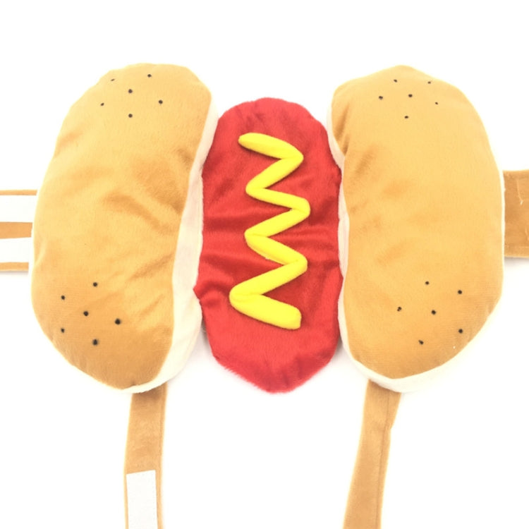 Ropa de disfraz de fiesta de Halloween para perros y gatos estilo Hot Dog, S, M