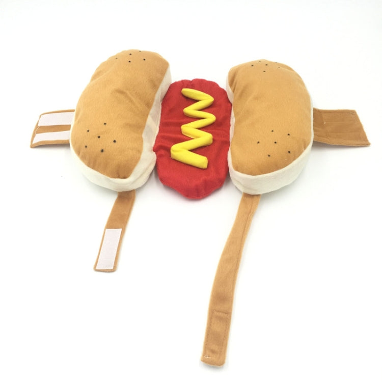 Ropa de disfraz de fiesta de Halloween para perros y gatos estilo Hot Dog, S, M
