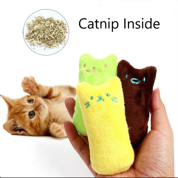 2 uds., juguetes con hierba gatera para rechinar los dientes, divertido juguete interactivo de peluche para gatos, gatitos y mascotas, juguete para masticar, garras, mordedura de pulgar, menta para gatos