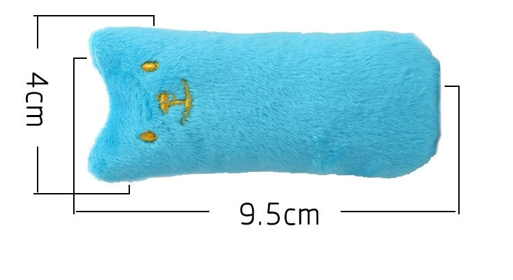 2 uds., juguetes con hierba gatera para rechinar los dientes, divertido juguete interactivo de peluche para gatos, gatitos y mascotas, juguete para masticar, garras, mordedura de pulgar, menta para gatos