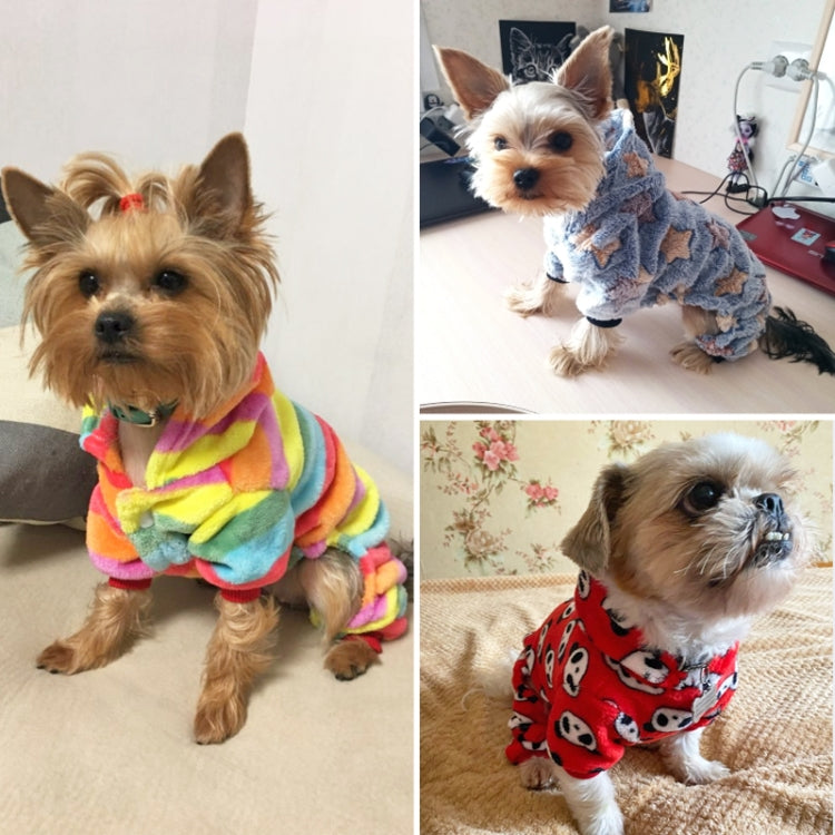 Pijamas para perros mono polar Otoño Invierno ropa para perros cuatro patas ropa cálida para mascotas, XS, S, M, L, XL, XXL