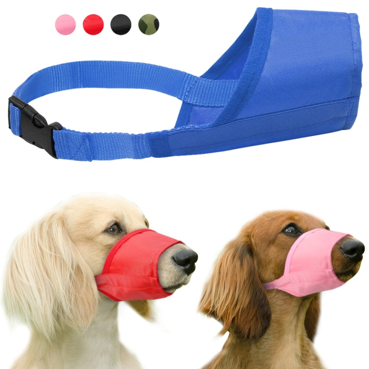 Proveedor de mascotas, bozal para perros, nailon transpirable, cómodo, malla suave, máscara bucal ajustable para mascotas, previene mordeduras, 14cm