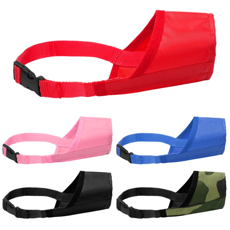 Proveedor de mascotas, bozal para perros, nailon transpirable, cómodo, malla suave, máscara bucal ajustable para mascotas, previene mordeduras, 14cm
