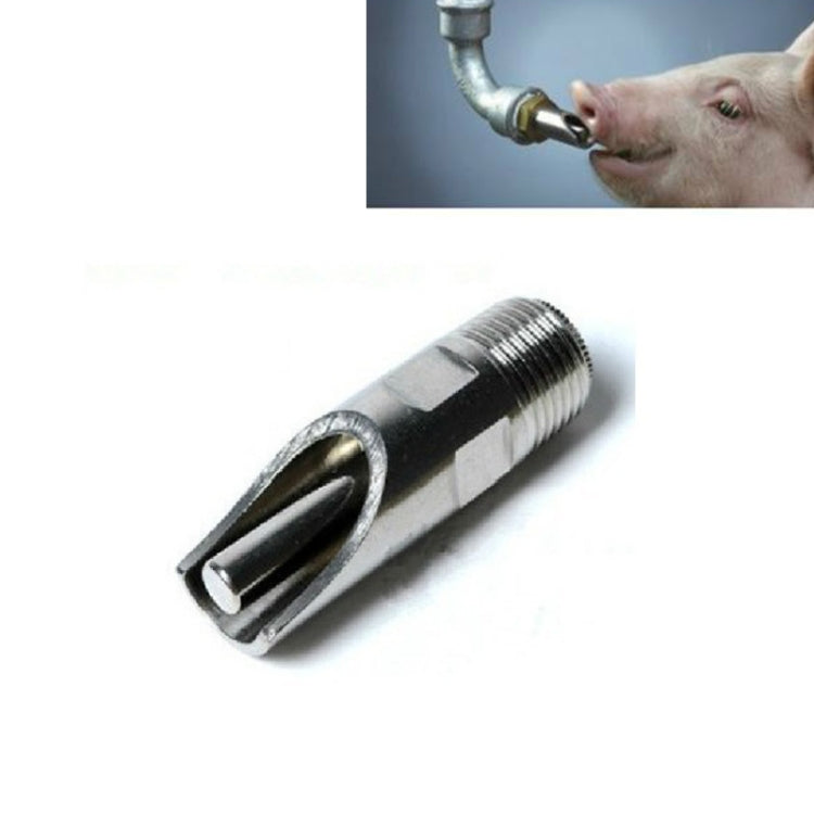 Bebedero de pico de pato de acero inoxidable con tapa de cobre, boca de cerdo oblicua, maquinaria para ganado, equipo de cría de cerdos, Duckbill Drinking Fountain