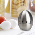 Temporizador mecánico para cocinar huevos, alarma, 60 minutos, herramientas de cocina de acero inoxidable, Mechanical Egg Timer