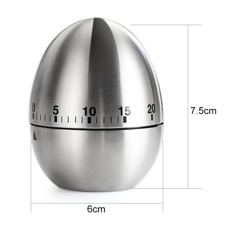 Temporizador mecánico para cocinar huevos, alarma, 60 minutos, herramientas de cocina de acero inoxidable, Mechanical Egg Timer