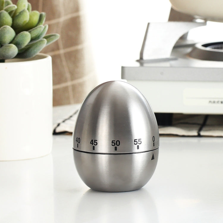 Temporizador mecánico para cocinar huevos, alarma, 60 minutos, herramientas de cocina de acero inoxidable, Mechanical Egg Timer