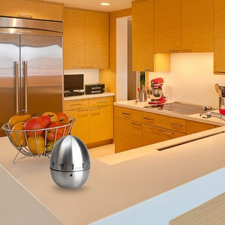 Temporizador mecánico para cocinar huevos, alarma, 60 minutos, herramientas de cocina de acero inoxidable, Mechanical Egg Timer