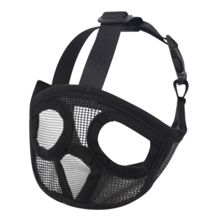Suministros para mascotas con máscara para cubrir la boca de Bulldog para mascotas, versión de cubierta de red completa, XXS, XS, S, M, L