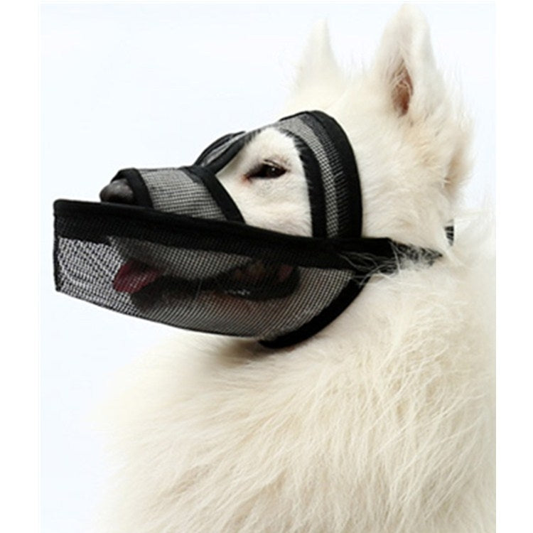 Máscara de perro de peluche con cubierta de boca de perro de boca larga pequeña y mediana, XXS, XS, S, M, L, XL