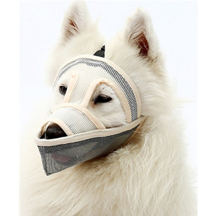 Máscara de perro de peluche con cubierta de boca de perro de boca larga pequeña y mediana, XXS, XS, S, M, L, XL
