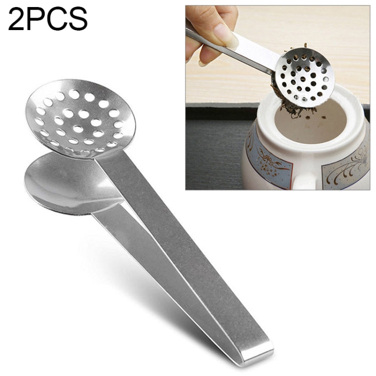 Pinzas redondas de acero inoxidable para bolsitas de té, soporte para exprimidor, 2 uds., Squeezer Holder Grip