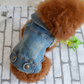 Chaleco pequeño de mezclilla con personalidad Retro, ropa para perros y mascotas, chaqueta para mascotas, L, XL, XS, M
