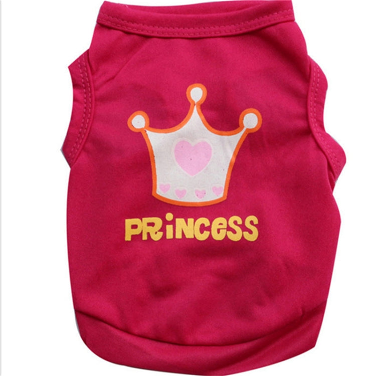 Ropa linda para perros pequeños, chaleco con corona, ropa para mascotas, XS