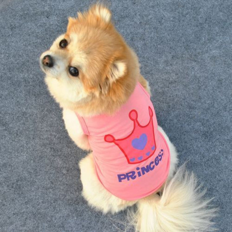 Ropa linda para perros pequeños, chaleco con corona, ropa para mascotas, XS