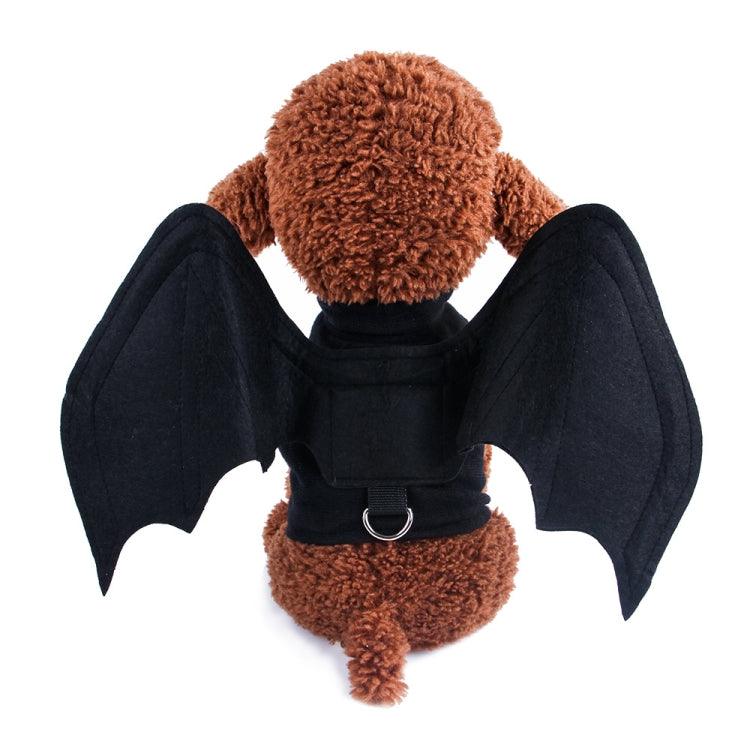 Creativo gato perro Halloween alas de murciélago accesorios divertidos ropa para mascotas, L