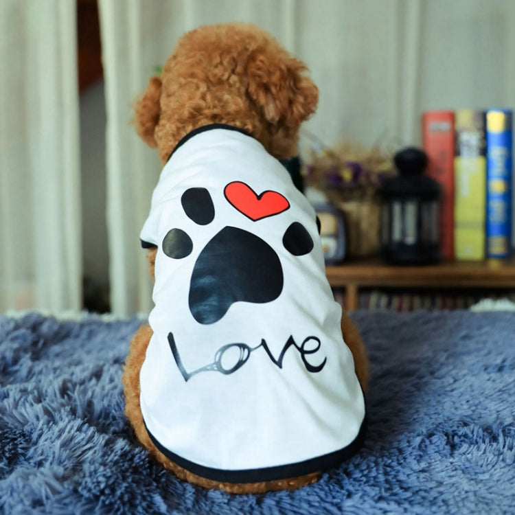 Ropa para mascotas Perro Amor Patrón Chaleco Ropa para perros, S, XXL