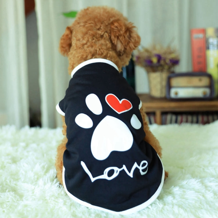 Ropa para mascotas Perro Amor Patrón Chaleco Ropa para perros, S, XXL