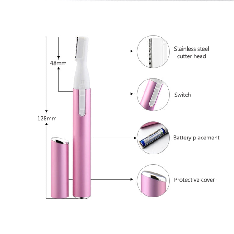 Maquinilla de afeitar eléctrica portátil para cejas para niña, depiladora Universal masculina y femenina