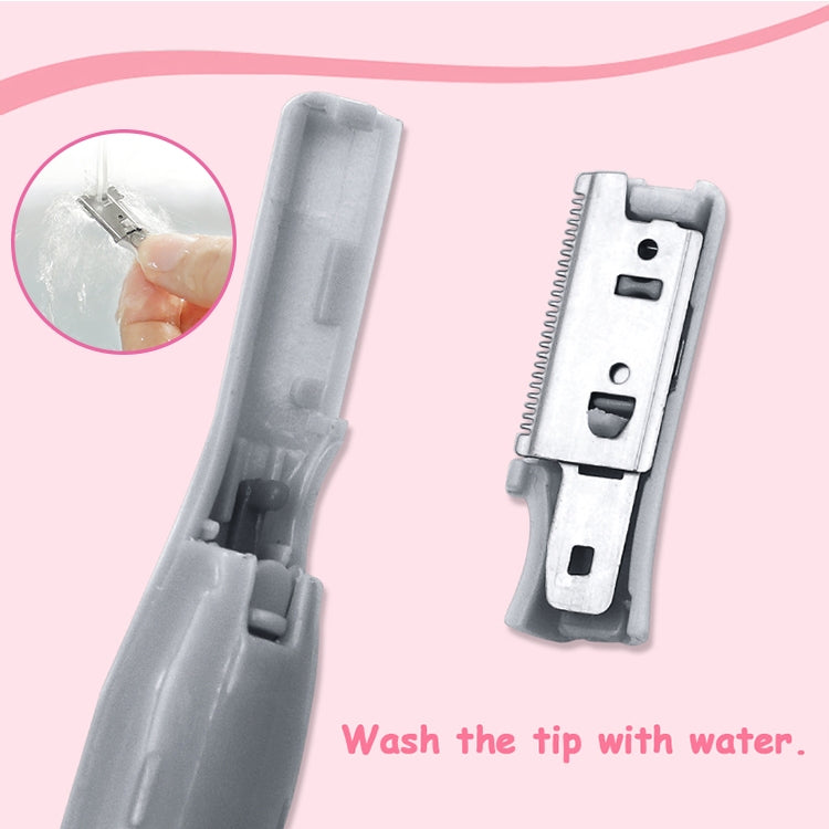 Maquinilla de afeitar eléctrica portátil para cejas para niña, depiladora Universal masculina y femenina