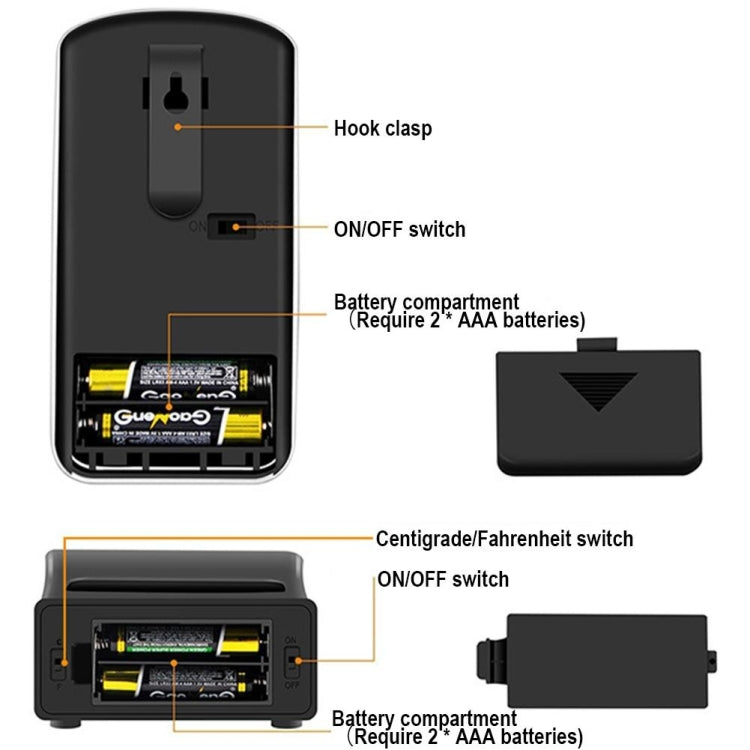 Termómetro remoto inalámbrico para barbacoa, sonda Dual Digital, termómetro para cocinar carne y horno, DTH-106
