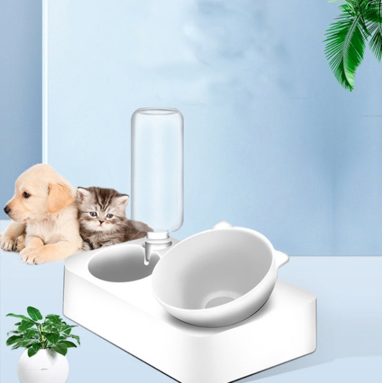 Cuenco para mascotas, cuenco de alimentación de agua potable automático antivuelco, Small