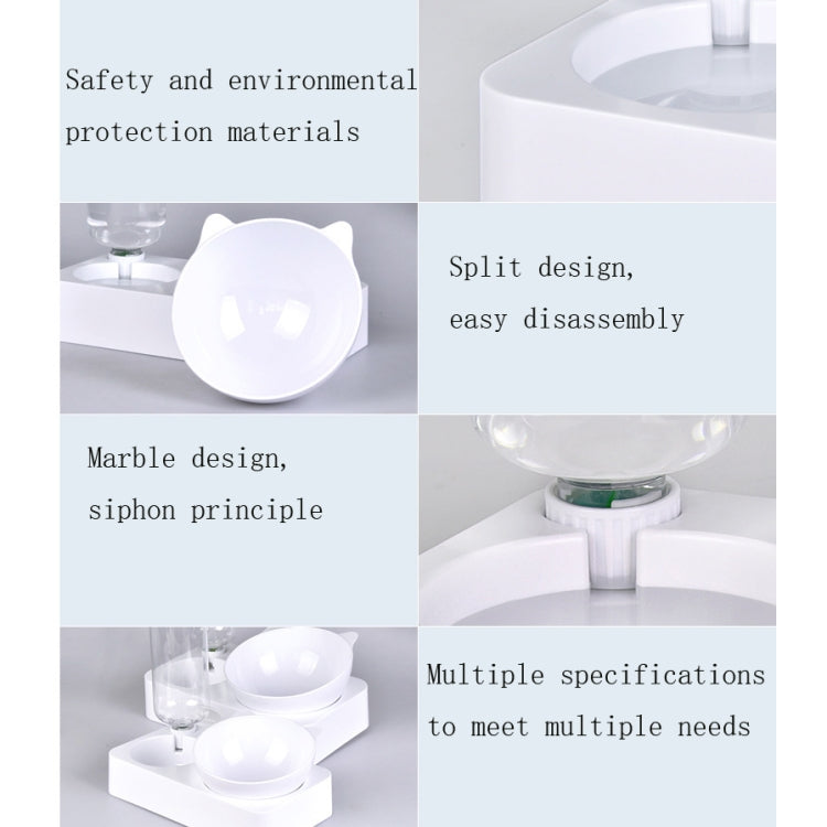 Cuenco para mascotas, cuenco de alimentación de agua potable automático antivuelco, Small
