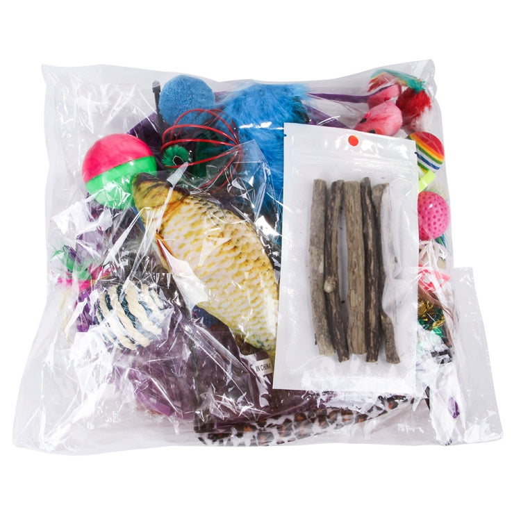 Juguete para gatos, pluma, ratón, divertido canal para gato, bola de Sisal, juguetes molares, 28 in 1 Cat Toy