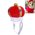 2 uds sombrero de corona para mascotas tocado divertido creativo para perros y gatos, S, L