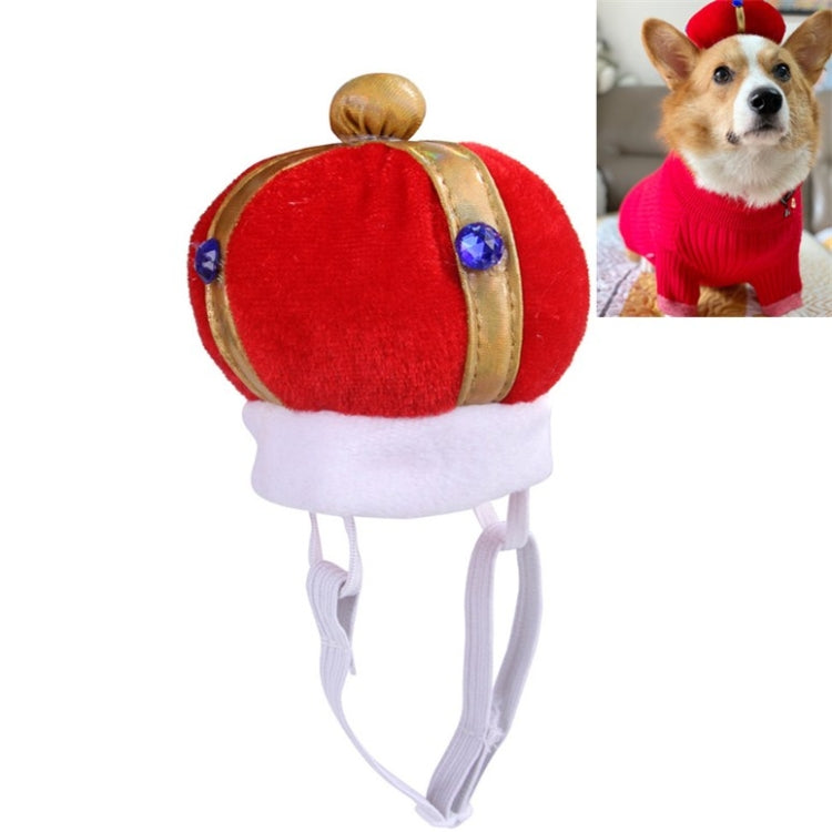 2 uds sombrero de corona para mascotas tocado divertido creativo para perros y gatos, S, L