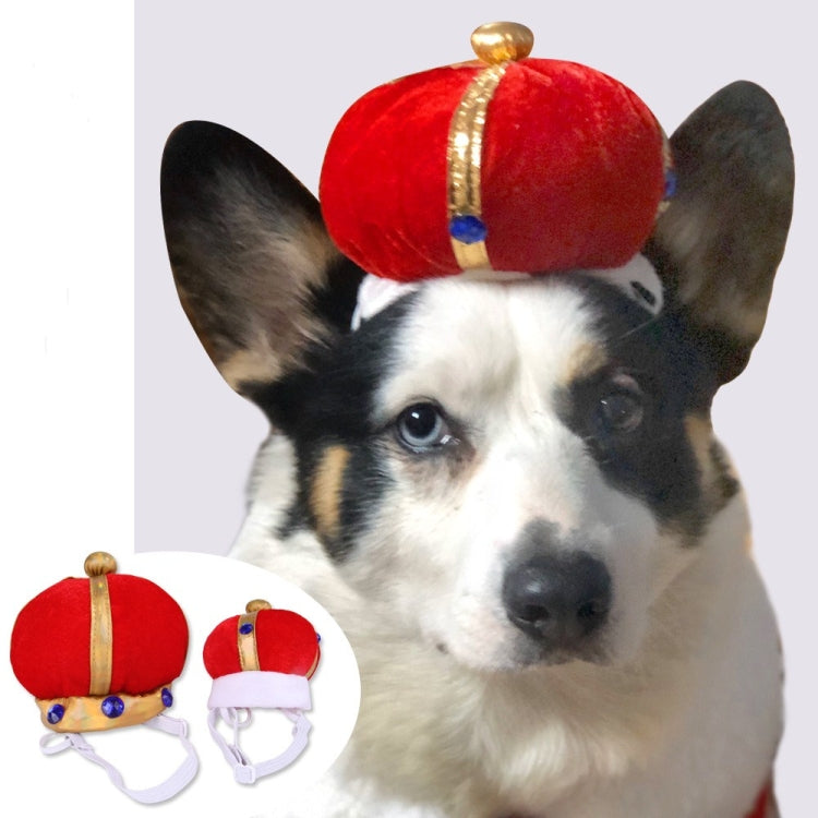 2 uds sombrero de corona para mascotas tocado divertido creativo para perros y gatos, S, L
