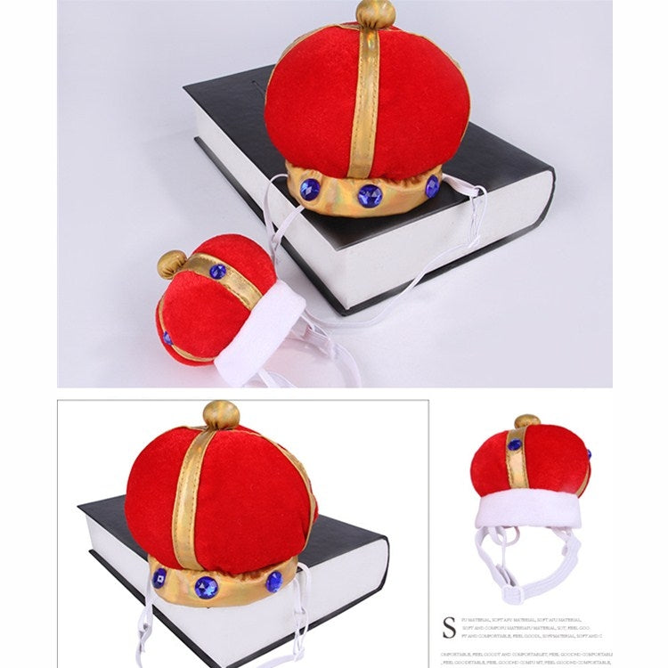 2 uds sombrero de corona para mascotas tocado divertido creativo para perros y gatos, S, L
