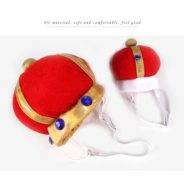 2 uds sombrero de corona para mascotas tocado divertido creativo para perros y gatos, S, L