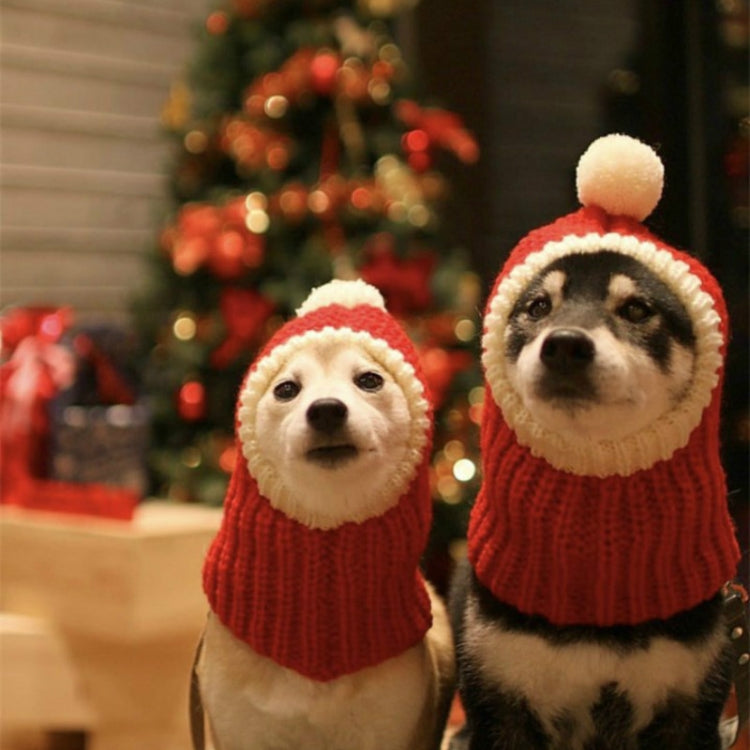 Gorro navideño de lana para otoño e invierno para mascotas, XS, L, XL