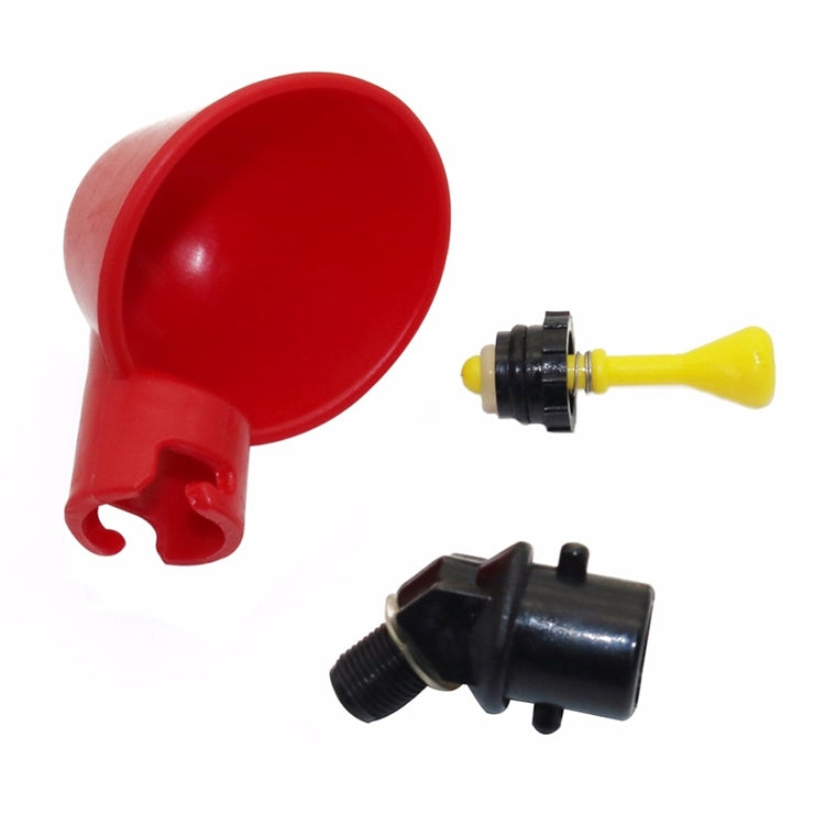 Bebedero automático para codornices, bebedero para pollos con tetina amarilla, sistema de agua potable para aves de corral